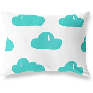 Bonamaison Decorative Cushion Cover, Turquoise-White Throw Pillow Covers, Home Decorative Pillowcases for Livingroom, Sofa, Bedroom, Size: 45X60 Cm Designed and Manufactured in Turkey Bonamaison Decorative Cushion Cover, Turquoise-White Throw Pillow Covers, Home Decorative Pillowcases for Livingroom, Sofa, Bedroom, Size: 45X60 Cm Designed and Manufactured in Turkey