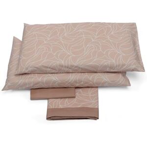 Foppapedretti Notte & Natura 2P Double Bed Set, Top Sheet, Fitted Sheet and 2 Pillowcases; Onda Pesca 100% Cotton, Made in Italy Foppapedretti Notte & Natura 2P Double Bed Set, Top Sheet, Fitted Sheet and 2 Pillowcases; Onda Pesca 100% Cotton, Made in Italy