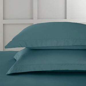 Bianca 400 Thread Count Cotton Sateen Oxford Pillowcase Pair Teal Green Bianca 400 Thread Count Cotton Sateen Oxford Pillowcase Pair Teal Green
