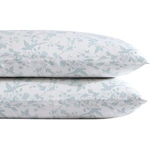Laura Ashley Home Sateen Collection 2pc Pillowcase Set 100% Cotton, Silky Smooth & Luminous Sheen, Wrinkle-Resistant Bedding, Garden Palace Laura Ashley Home Sateen Collection 2pc Pillowcase Set 100% Cotton, Silky Smooth & Luminous Sheen, Wrinkle-Resistant Bedding, Garden Palace