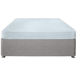 Serene Plain Dye-Easy Care 25cm Fitted Sheet, Cotton, Duck Egg, Super-King Serene Plain Dye-Easy Care 25cm Fitted Sheet, Cotton, Duck Egg, Super-King