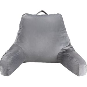 VEVOR Reading Pillow, Standard Size Bed Pillow with Shredded Memory Foam, with 3 Pockets and Washable Short Velvet Cloth, Top with Handle, for Watching TV, Reading, Gaming, Resting, Grey VEVOR Reading Pillow, Standard Size Bed Pillow with Shredded Memory Foam, with 3 Pockets and Washable Short Velvet Cloth, Top with Handle, for Watching TV, Reading, Gaming, Resting, Grey