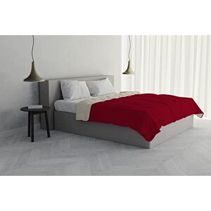 Italian Bed Linen Summer Duvet, Microfiber, Burgundy/Cream, 2 Seater Italian Bed Linen Summer Duvet, Microfiber, Burgundy/Cream, 2 Seater