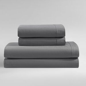 Calvin Klein Queen Bed Sheets, Relaxed Garment Washed Cotton Percale Bedding Set with Matching Pillowcases, Deep Pockets, Oeko-TEX Certified (Washed Percale Graphite, Queen) Calvin Klein Queen Bed Sheets, Relaxed Garment Washed Cotton Percale Bedding Set with Matching Pillowcases, Deep Pockets, Oeko-TEX Certified (Washed Percale Graphite, Queen)