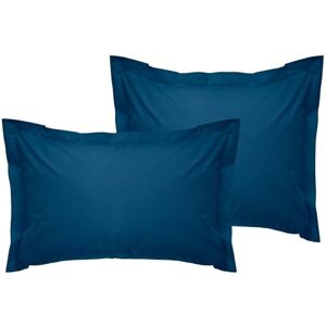 Nuit Des Rêves Premium Oxford Pillowcase Set (2 Pieces), Petrol Blue, 80 x 80 + 5 cm, 100% Cotton Ranforce, 145 Thread Count Envelope Closure, Machine Washable at 30°C Nuit Des Rêves Premium Oxford Pillowcase Set (2 Pieces), Petrol Blue, 80 x 80 + 5 cm, 100% Cotton Ranforce, 145 Thread Count Envelope Closure, Machine Washable at 30°C
