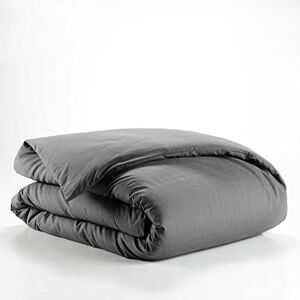 Douceur d'intérieur Lina Anthracite Cotton Duvet Cover Douceur d'intérieur Lina Anthracite Cotton Duvet Cover