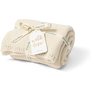 The Little Green Sheep Organic Knitted Cellular Baby Blanket - Baby Blanket The Little Green Sheep Organic Knitted Cellular Baby Blanket - Baby Blanket