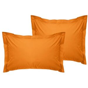 Nuit Des Rêves Premium Oxford Pillowcase Set (2 Pieces), 80 x 80 + 5 cm, 100% Cotton Ranforce, 155 Thread Count, Envelope Closure, Machine Washable at 30°C, Vibrant Orange Nuit Des Rêves Premium Oxford Pillowcase Set (2 Pieces), 80 x 80 + 5 cm, 100% Cotton Ranforce, 155 Thread Count, Envelope Closure, Machine Washable at 30°C, Vibrant Orange