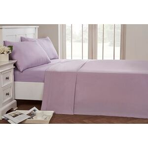 Rapport Home 56 Pick Flat Sheet, Polycotton, Lilac, Single Rapport Home 56 Pick Flat Sheet, Polycotton, Lilac, Single