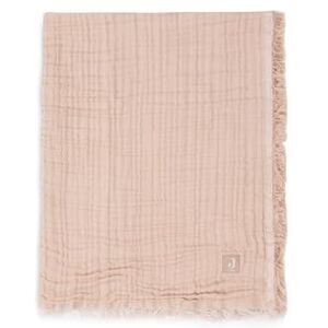Jollein - Muslin Fringe - Pink - Baby cot blanket Jollein - Muslin Fringe - Pink - Baby cot blanket