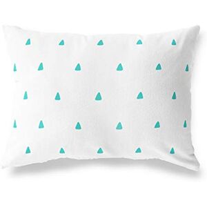 Bonamaison Decorative Cushion Cover, Turquoise-White Throw Pillow Covers, Home Decorative Pillowcases for Livingroom, Sofa, Bedroom, Size: 45X60 Cm Designed and Manufactured in Turkey Bonamaison Decorative Cushion Cover, Turquoise-White Throw Pillow Covers, Home Decorative Pillowcases for Livingroom, Sofa, Bedroom, Size: 45X60 Cm Designed and Manufactured in Turkey