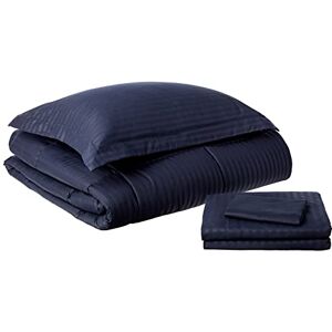 Sweet Home Collection Twin Navy Bedding Set - All-Season Warmth Sweet Home Collection Twin Navy Bedding Set - All-Season Warmth
