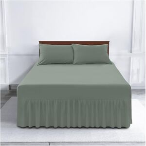 GC GAVENO CAVAILIA Gaveno Cavailia Luxury Non-Iron PERCALE VALANCE Sheet, Poly-Cotton, Duck Egg , Single GC GAVENO CAVAILIA Gaveno Cavailia Luxury Non-Iron PERCALE VALANCE Sheet, Poly-Cotton, Duck Egg , Single