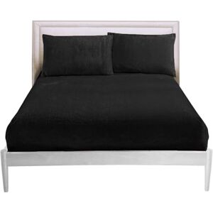 GC GAVENO CAVAILIA 25cm Deep Fleece Fitted Sheet Super King Soft 100% Polyester Teddy Bear Bedding Warm & Cozy Elastic Corner Bottom Sheets Black Fluffy Super King-Size Bed Sheet, 182x203cm GC GAVENO CAVAILIA 25cm Deep Fleece Fitted Sheet Super King Soft 100% Polyester Teddy Bear Bedding Warm & Cozy Elastic Corner Bottom Sheets Black Fluffy Super King-Size Bed Sheet, 182x203cm