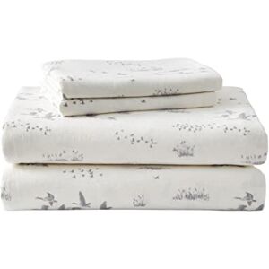 Eddie Bauer King Sheet Set, Warm Breathable Cotton Flannel Bedding with Deep Pockets, Brushed for Extra Softness, Cozy Home Decor, Oeko-Tex Certified (Geese Meadows, King) Eddie Bauer King Sheet Set, Warm Breathable Cotton Flannel Bedding with Deep Pockets, Brushed for Extra Softness, Cozy Home Decor, Oeko-Tex Certified (Geese Meadows, King)