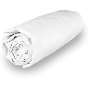 Soleil d'ocre Percale Fitted Sheet, Cotton, 140 x 190 cm, White Soleil d'ocre Percale Fitted Sheet, Cotton, 140 x 190 cm, White