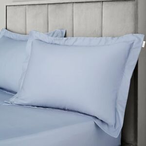 Bianca 400 Thread Count Cotton Sateen Oxford Pillowcase Pair Blue Bianca 400 Thread Count Cotton Sateen Oxford Pillowcase Pair Blue