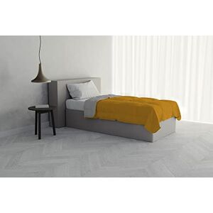 Italian Bed Linen Summer Duvet, Microfiber, Ocher/Light Grey, 1 Seater Italian Bed Linen Summer Duvet, Microfiber, Ocher/Light Grey, 1 Seater