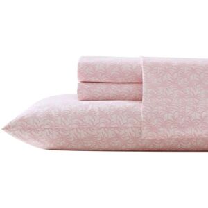 Tommy Bahama Queen Sheets, Organic Cotton Bedding Set, Softens with Each Wash, 200 Thread Count (Lovely Palms Pink, Queen) Tommy Bahama Queen Sheets, Organic Cotton Bedding Set, Softens with Each Wash, 200 Thread Count (Lovely Palms Pink, Queen)