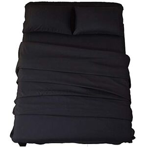 SONORO KATE Bed Sheet Set Super Soft Microfiber 1800 Thread Count Luxury Egyptian Sheets 18-Inch Deep Pocket Wrinkle and Hypoallergenic-4 Piece(King Black) SONORO KATE Bed Sheet Set Super Soft Microfiber 1800 Thread Count Luxury Egyptian Sheets 18-Inch Deep Pocket Wrinkle and Hypoallergenic-4 Piece(King Black)