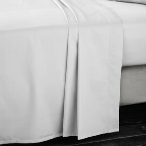 Bianca 400 Thread Count Cotton Sateen Single Flat Sheet Dove Grey Bianca 400 Thread Count Cotton Sateen Single Flat Sheet Dove Grey