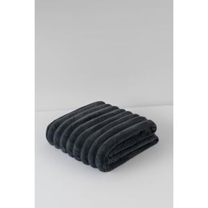 Kampala Hill Chunky Ribbed Faux Fur Throw Blanket Dark Charcoal Kampala Hill Chunky Ribbed Faux Fur Throw Blanket Dark Charcoal
