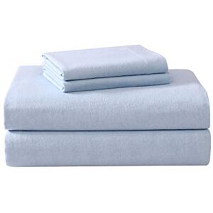 Laura Ashley Home Twin Sheets, Cotton Flannel Bedding Set, Brushed for Extra Softness & Comfort (Blue, Twin) Laura Ashley Home Twin Sheets, Cotton Flannel Bedding Set, Brushed for Extra Softness & Comfort (Blue, Twin)