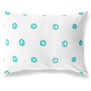 Bonamaison Decorative Cushion Cover Turquoise & White, Throw Pillow Covers, Home Decorative Pillowcases for Livingroom, Sofa, Bedroom, Size: 35x50 Cm Designed and Manufactured in Turkey Bonamaison Decorative Cushion Cover Turquoise & White, Throw Pillow Covers, Home Decorative Pillowcases for Livingroom, Sofa, Bedroom, Size: 35x50 Cm Designed and Manufactured in Turkey