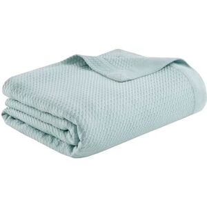 Madison Park Soft Certified 100% Egyptian Cotton Breathable Cozy Blanket, Premium Waffle Knit Classic Design, Luxury All Season Lightweight Cover for Bed, Couch and Sofa, Light Blue King(108"x90") Madison Park Soft Certified 100% Egyptian Cotton Breathable Cozy Blanket, Premium Waffle Knit Classic Design, Luxury All Season Lightweight Cover for Bed, Couch and Sofa, Light Blue King(108"x90")