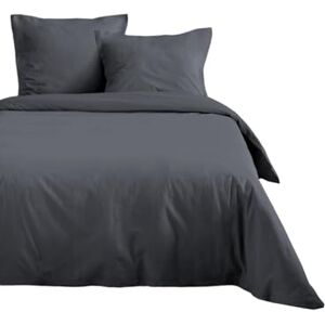 Stof Lovely Casa Duvet cover – Size 240 x 220 cm – 100% Oeko-Tex certified cotton – Slate colour – Model Eden – Bed linen for home – Ideal for double queen or standard bed Stof Lovely Casa Duvet cover – Size 240 x 220 cm – 100% Oeko-Tex certified cotton – Slate colour – Model Eden – Bed linen for home – Ideal for double queen or standard bed