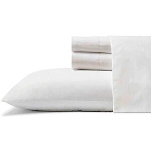 Tommy Bahama Queen Sheets, Cotton Percale Bedding Set, Crisp & Cool, Stylish Home Decor (Cool Zone White, Queen) Tommy Bahama Queen Sheets, Cotton Percale Bedding Set, Crisp & Cool, Stylish Home Decor (Cool Zone White, Queen)