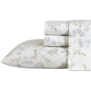 Laura Ashley Home Queen Sheets, Cotton Flannel Bedding Set, Brushed for Extra Softness & Comfort (Fawna, Queen) Laura Ashley Home Queen Sheets, Cotton Flannel Bedding Set, Brushed for Extra Softness & Comfort (Fawna, Queen)
