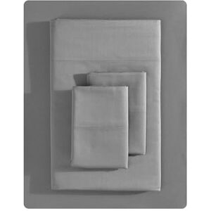 Vera Wang Queen Size Bed Sheet Set Luxury Cotton Satin Bedding Sheet 800 Thread Count Soft and Smooth Bedding Set (Charcoal, King Size) Vera Wang Queen Size Bed Sheet Set Luxury Cotton Satin Bedding Sheet 800 Thread Count Soft and Smooth Bedding Set (Charcoal, King Size)