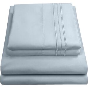 Sweet Home Collection Misty Blue Queen Microfiber Bedding Set - Bedding Set Sweet Home Collection Misty Blue Queen Microfiber Bedding Set - Bedding Set