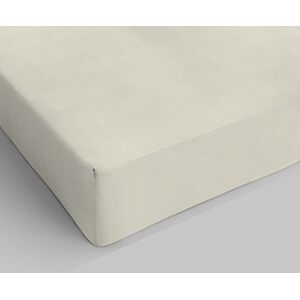 MB HOME ITALY Fitted Sheet with Corners for Double Bed, Cotton, Made in Italy, Bed Linen 170 x 200 cm with Elasticated Corner, 25 cm, Cream MB HOME ITALY Fitted Sheet with Corners for Double Bed, Cotton, Made in Italy, Bed Linen 170 x 200 cm with Elasticated Corner, 25 cm, Cream