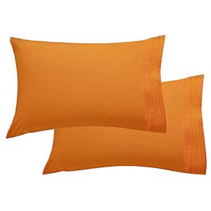 Elegant Comfort Luxury Ultra-Soft 2-Piece Pillowcase Set 1500 Premium Hotel Quality Microfiber Double Brushed Wrinkle Resistant, King Size, Vibrant Orange Elegant Comfort Luxury Ultra-Soft 2-Piece Pillowcase Set 1500 Premium Hotel Quality Microfiber Double Brushed Wrinkle Resistant, King Size, Vibrant Orange