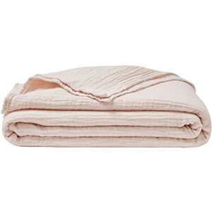 ESSIX Plain Cotton Gauze Blanket, Jazzy, 130 x 170 cm ESSIX Plain Cotton Gauze Blanket, Jazzy, 130 x 170 cm