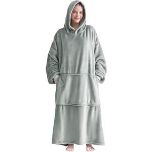 Good Nite Grey Blanket Hoodie for Adults,Oversized Sherpa Fleece Wearable Blanket with Pockets,Ideal for Sofa Reading Bedroom Relaxing Movie Nights & Cold Winter Evenings Good Nite Grey Blanket Hoodie for Adults,Oversized Sherpa Fleece Wearable Blanket with Pockets,Ideal for Sofa Reading Bedroom Relaxing Movie Nights & Cold Winter Evenings