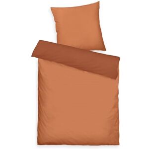Herding TOM TAILOR TWO Tone Solid Colours Satin Bed Linen 80 x 80 cm + 155 x 220 cm with Double Stitching on Pillow Reversible Motif and Coloured Brand Zip Two Tone Solid Colours Orange (Warm Coral) Herding TOM TAILOR TWO Tone Solid Colours Satin Bed Linen 80 x 80 cm + 155 x 220 cm with Double Stitching on Pillow Reversible Motif and Coloured Brand Zip Two Tone Solid Colours Orange (Warm Coral)