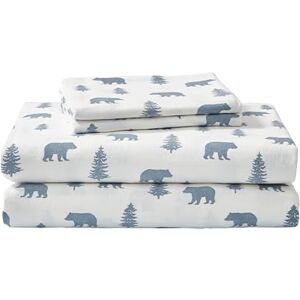 Eddie Bauer Twin Sheet Set, Warm Breathable Cotton Flannel Bedding with Deep Pockets, Brushed for Extra Softness, Cozy Home Decor, Oeko-Tex Certified (Bear & Trees, Twin) Eddie Bauer Twin Sheet Set, Warm Breathable Cotton Flannel Bedding with Deep Pockets, Brushed for Extra Softness, Cozy Home Decor, Oeko-Tex Certified (Bear & Trees, Twin)