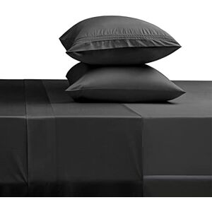 SONORO KATE Bed Sheet Set Super Soft Microfiber 1800 Thread Count Luxury Egyptian Sheets 18-Inch Deep Pocket Wrinkle and Hypoallergenic-4 Piece(Queen Black) SONORO KATE Bed Sheet Set Super Soft Microfiber 1800 Thread Count Luxury Egyptian Sheets 18-Inch Deep Pocket Wrinkle and Hypoallergenic-4 Piece(Queen Black)