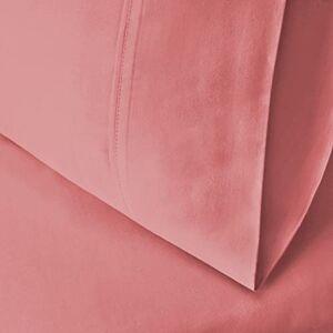 Superior 600 Thread Count Cotton Blend Solid Pillowcase Set, Pillow Protector Covers for Home or Dorm Room, Pack of 2, Extra Bedding Essentials, Soft Sateen Weave Finish, Standard, Blush Superior 600 Thread Count Cotton Blend Solid Pillowcase Set, Pillow Protector Covers for Home or Dorm Room, Pack of 2, Extra Bedding Essentials, Soft Sateen Weave Finish, Standard, Blush