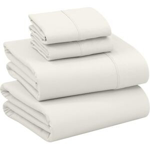 Ruvanti 100% Cotton Full Size Bed Sheets, 4 Pieces, Soft & Breathable Percale Weave Bedding, Deep Pocket 16", Hotel Standard, Crisp Cool Feel, Durable, Perfect Sheet Set Dyed, Ivory Ruvanti 100% Cotton Full Size Bed Sheets, 4 Pieces, Soft & Breathable Percale Weave Bedding, Deep Pocket 16", Hotel Standard, Crisp Cool Feel, Durable, Perfect Sheet Set Dyed, Ivory