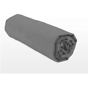 Home Linge Passion 100% Cotton Fitted Sheet – 57 Thread Count – Size 160 x 200 cm – Dark Grey – 25 cm Deep Weave – Soft, Breathable, Washable Home Linge Passion 100% Cotton Fitted Sheet – 57 Thread Count – Size 160 x 200 cm – Dark Grey – 25 cm Deep Weave – Soft, Breathable, Washable