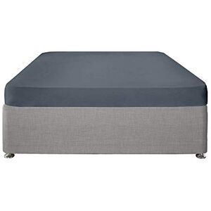 Serene Plain Dye-Easy Care 32cm Deep Fitted Sheet, Cotton, Denim, King Serene Plain Dye-Easy Care 32cm Deep Fitted Sheet, Cotton, Denim, King