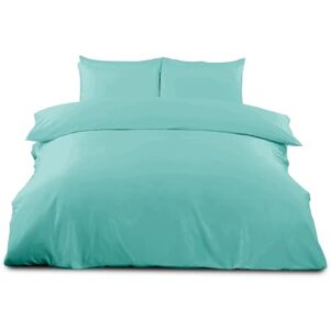 GC GAVENO CAVAILIA Double Size Plain Duvet Cover Set Soft, Comfy & Breathable Luxury Bedding, Easy-Care Washable Bed Linen, Aqua GC GAVENO CAVAILIA Double Size Plain Duvet Cover Set Soft, Comfy & Breathable Luxury Bedding, Easy-Care Washable Bed Linen, Aqua