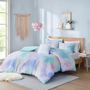 Intelligent Design Cassiopeia Comforter Set Colorful Watercolor Tie Dye Print, Modern Down Alternative, All Season Bedding with Matching Sham and Toss Pillow Full/Queen Multi 4 Piece Intelligent Design Cassiopeia Comforter Set Colorful Watercolor Tie Dye Print, Modern Down Alternative, All Season Bedding with Matching Sham and Toss Pillow Full/Queen Multi 4 Piece