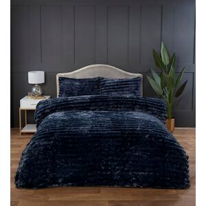 Rapport Home Chunky Ribbed Premium Luxury Faux Rabbit Fur Duvet Cover Set Double Charcoal Soft and Warm Fluffy Bedding Set Rapport Home Chunky Ribbed Premium Luxury Faux Rabbit Fur Duvet Cover Set Double Charcoal Soft and Warm Fluffy Bedding Set