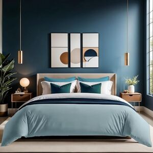 Mint Green Ranforce Double Quilt Cover - Duvet Cover Mint Green Ranforce Double Quilt Cover - Duvet Cover