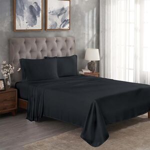 Superior 300 Thread Count King Sheet Set, 100% Modal, Solid, Black, Beechwood, 36.8x6.4x25.4 cm Superior 300 Thread Count King Sheet Set, 100% Modal, Solid, Black, Beechwood, 36.8x6.4x25.4 cm